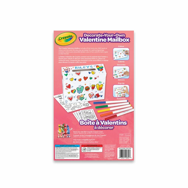 Outlet ❤️ Crayola Valentine Mailbox Kit ⭐ 4 Outlet ❤️ Crayola Valentine Mailbox Kit ⭐ - Image 2